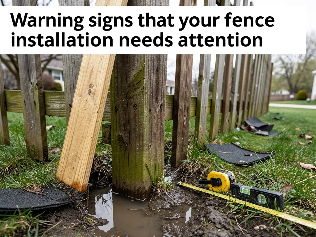 Warning signs that your fence installation needs attention